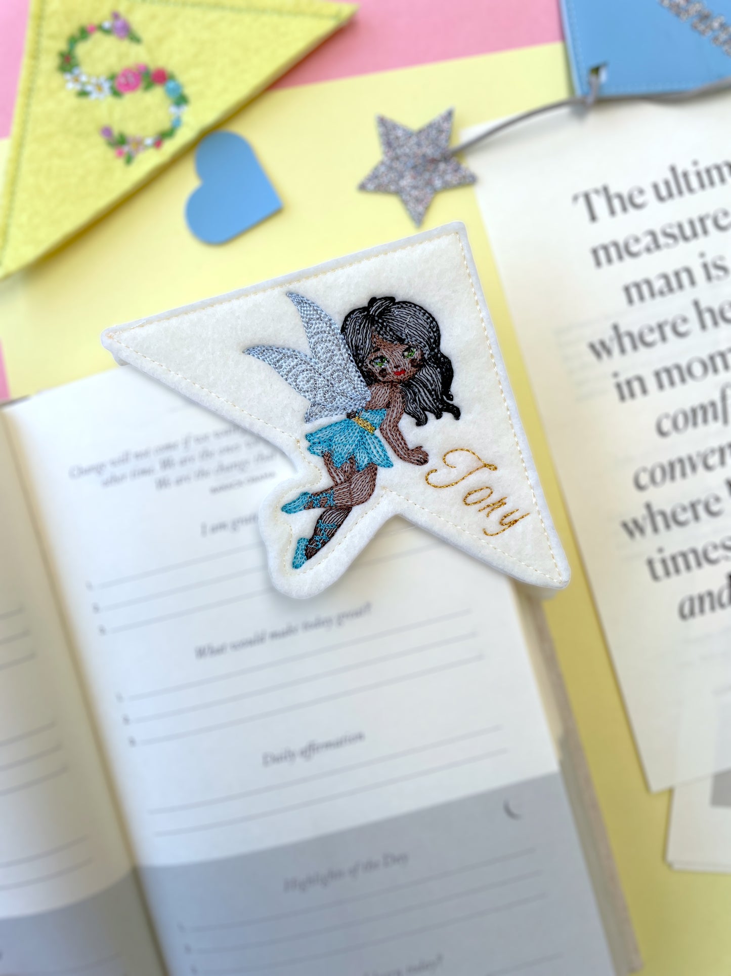 Fairy Personalized Corner Bookmark