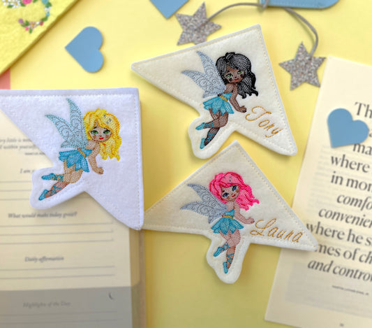 Personalized fairy bookmark