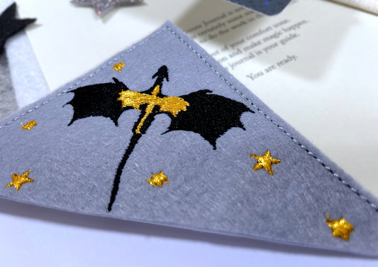 Embroidered Dragon Bookmark