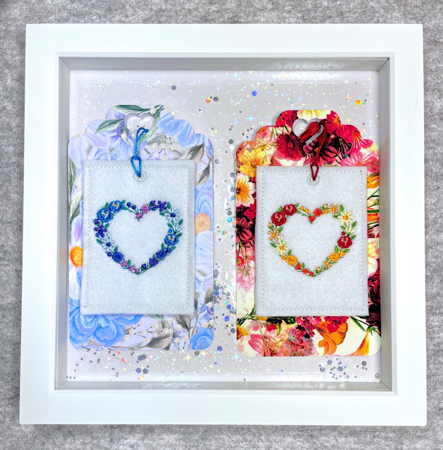 Embroidered bookmark personalized with initial