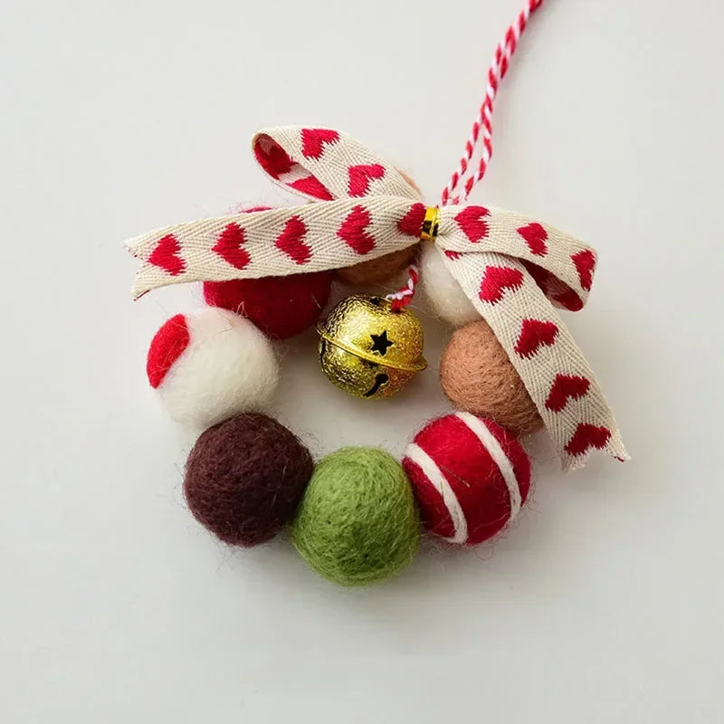 Christmas Felt Ornaments Mini Wool Felt Garland
