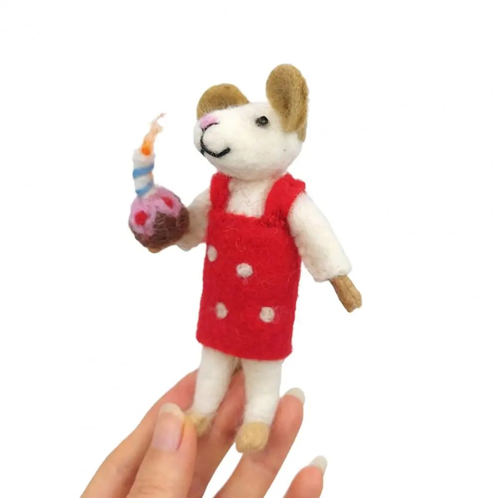 Felt Mouse Christmas Ornaments