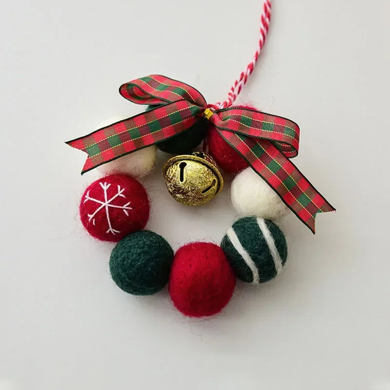 Christmas Felt Ornaments Mini Wool Felt Garland