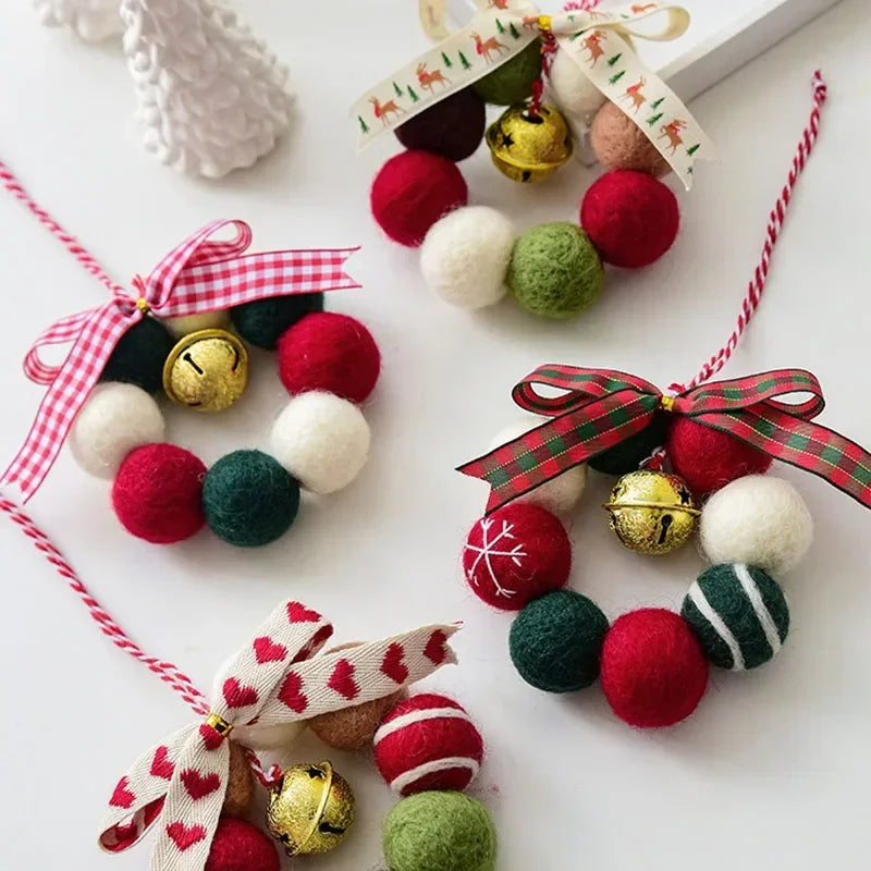 Christmas Felt Ornaments Mini Wool Felt Garland