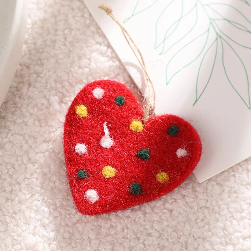 Christmas Felt Ornaments Set of 9