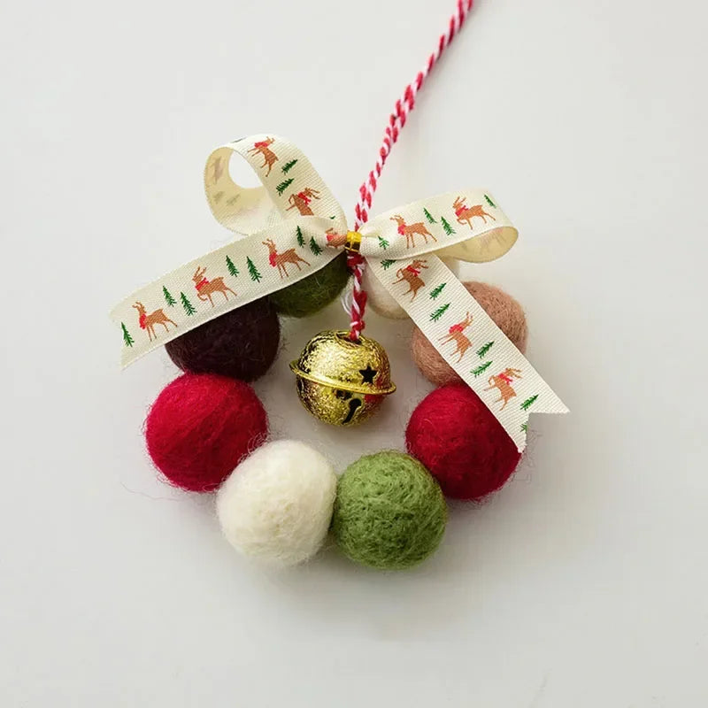 Christmas Felt Ornaments Mini Wool Felt Garland