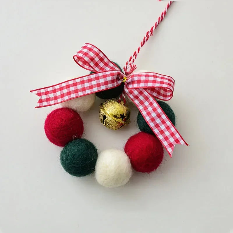 Christmas Felt Ornaments Mini Wool Felt Garland