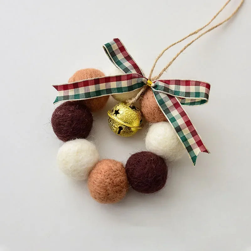 Christmas Felt Ornaments Mini Wool Felt Garland