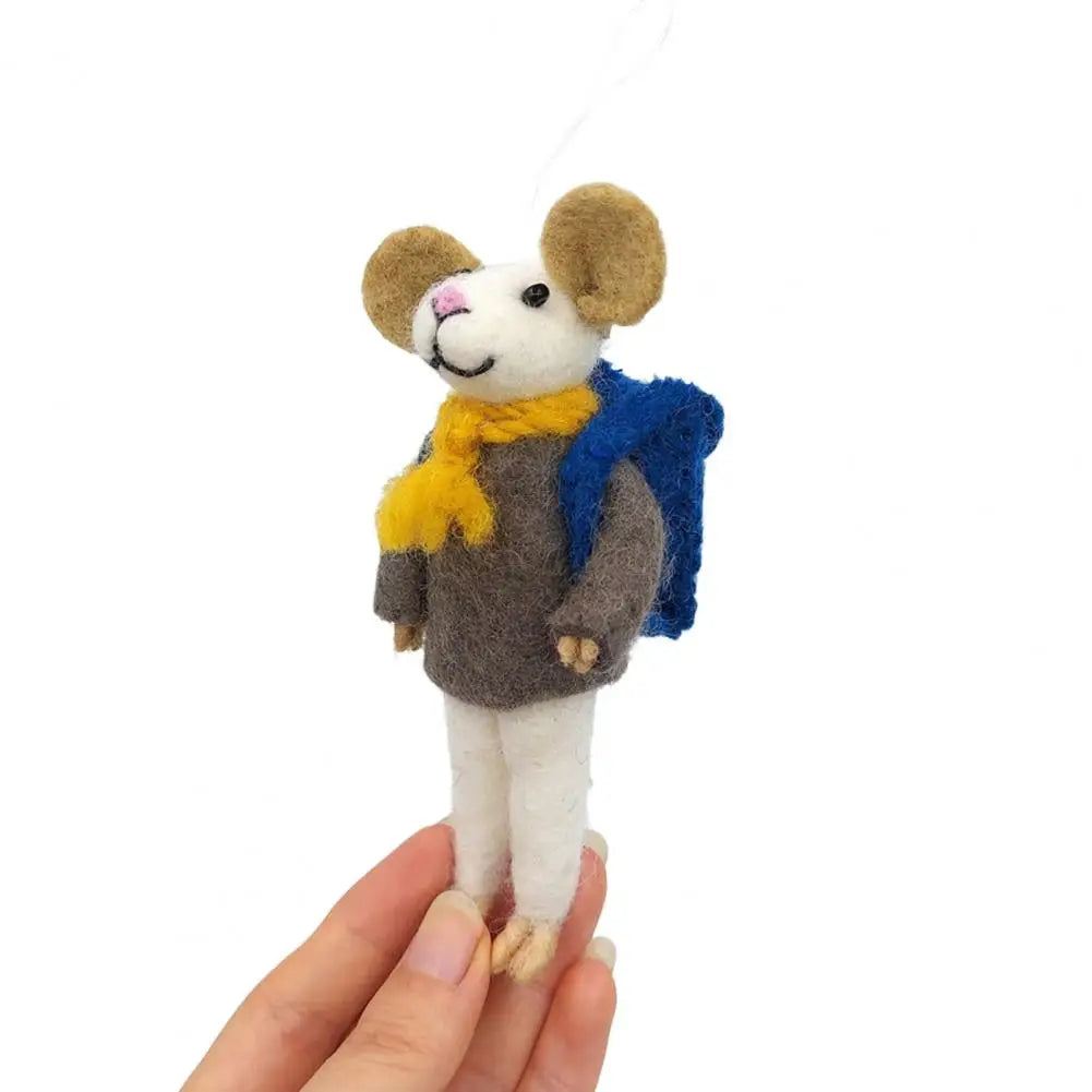 Felt Mouse Christmas Ornaments