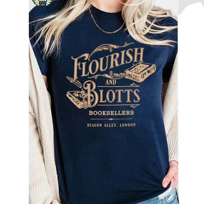 Flourish And Blotts Bookish Shirts